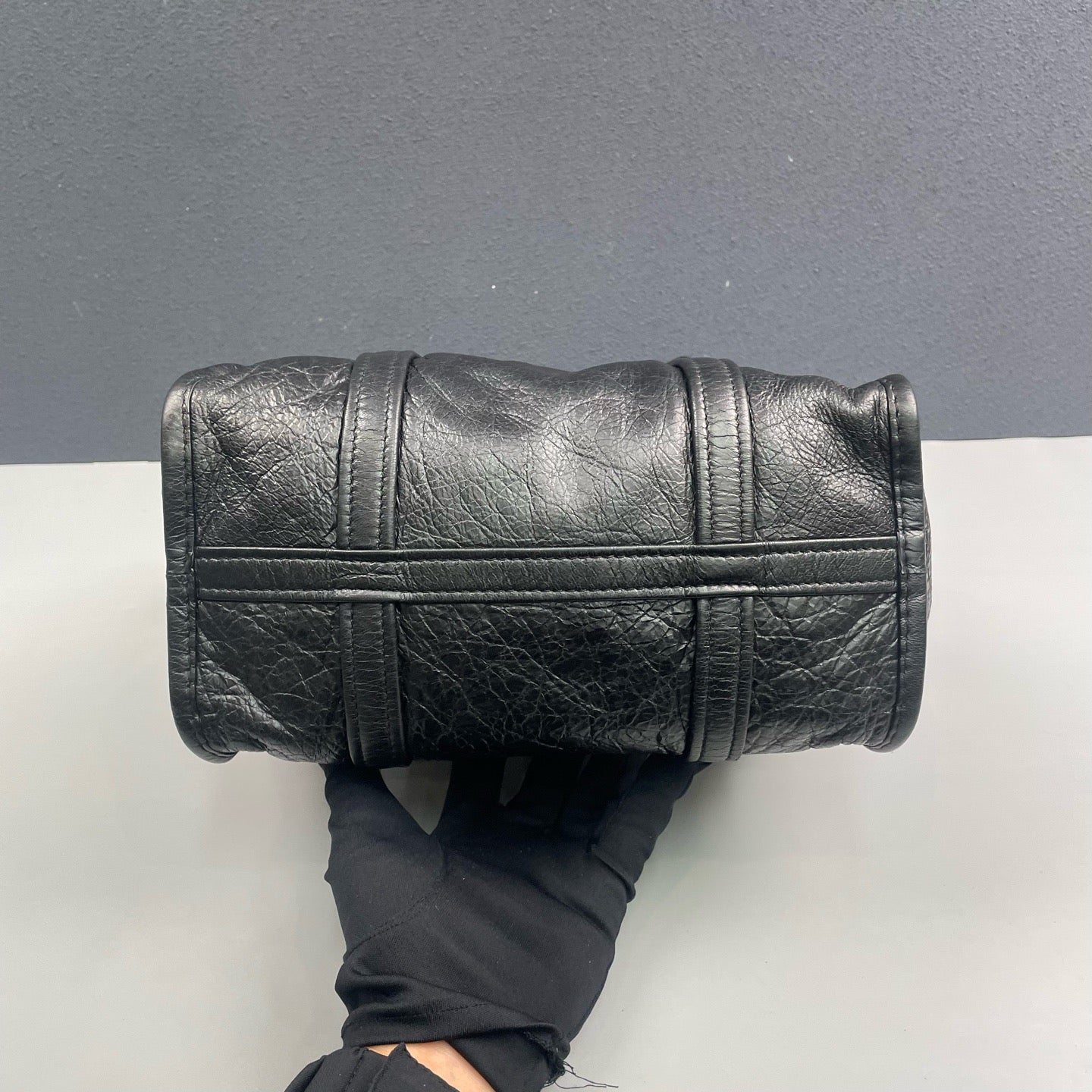 Balenciaga - Bazar - Waxed leather - Black - (medium)