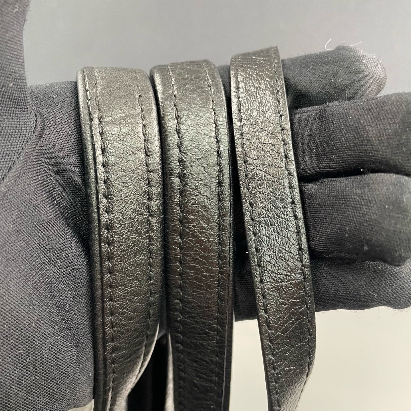 Balenciaga - Bazar - Waxed leather - Black - (medium)