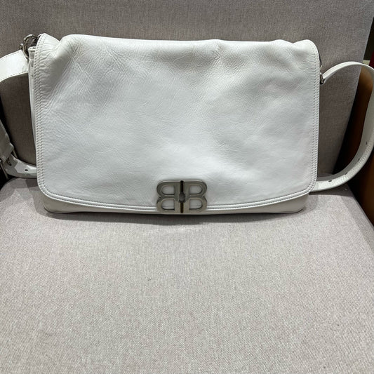 Balenciaga - BB Soft Flap - Leather - White - (Large)