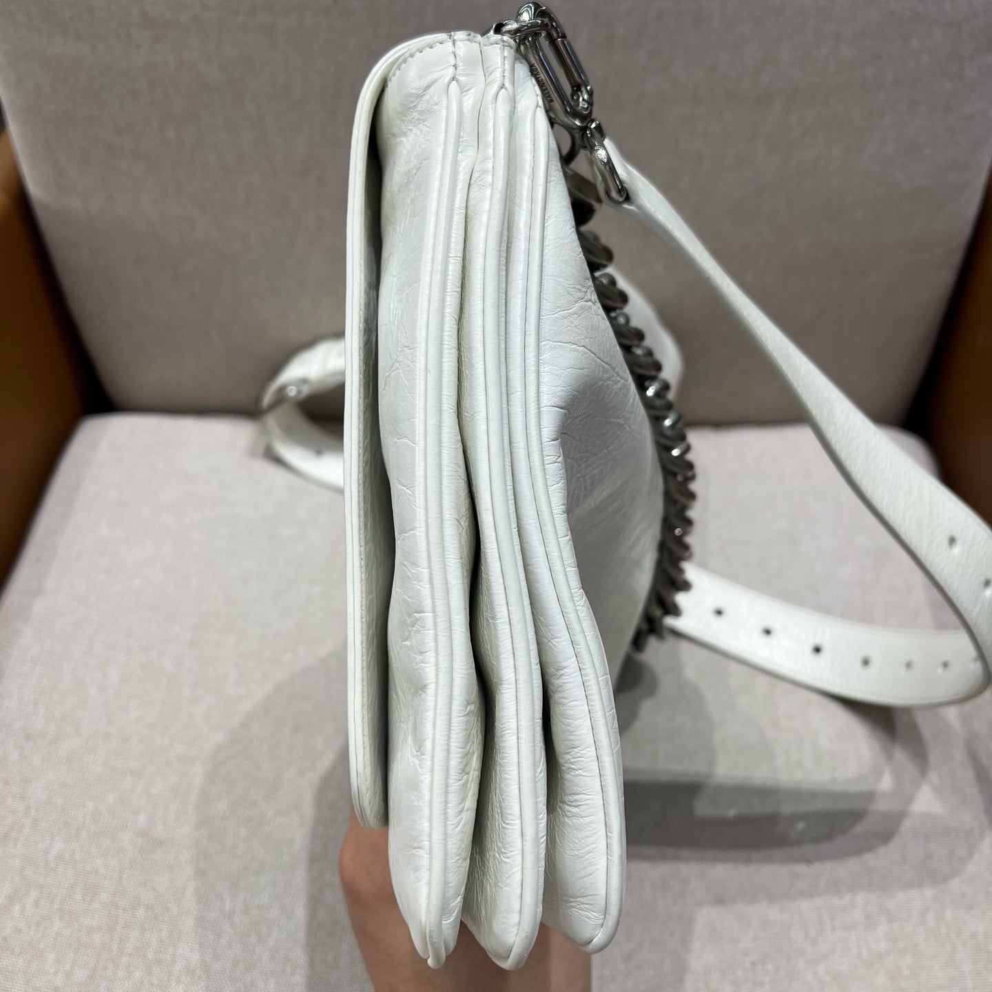 Balenciaga - BB Soft Flap - Leather - White - (Large)