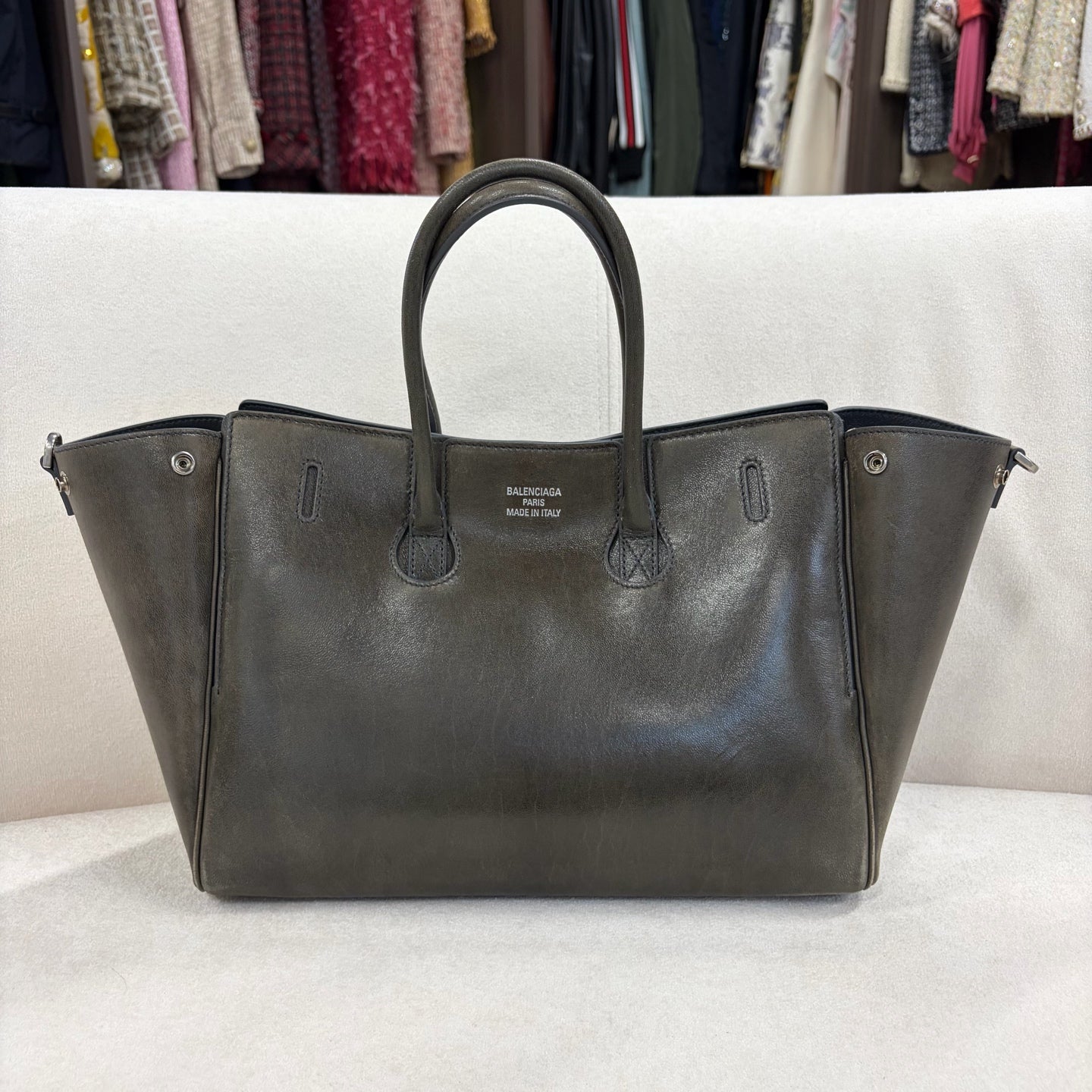 Balenciaga - Bel Air - Leather - Grey - (medium)