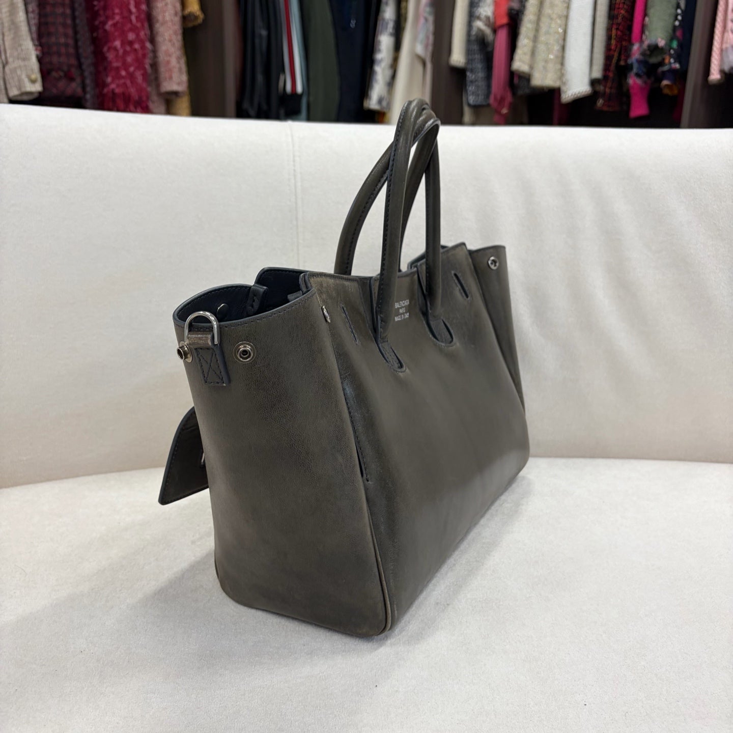 Balenciaga - Bel Air - Leather - Grey - (medium)
