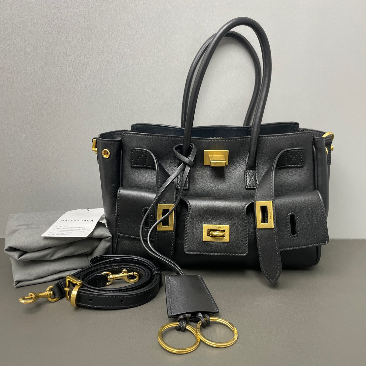 Balenciaga - Bel Air Mini - Leather - Black - (mini)