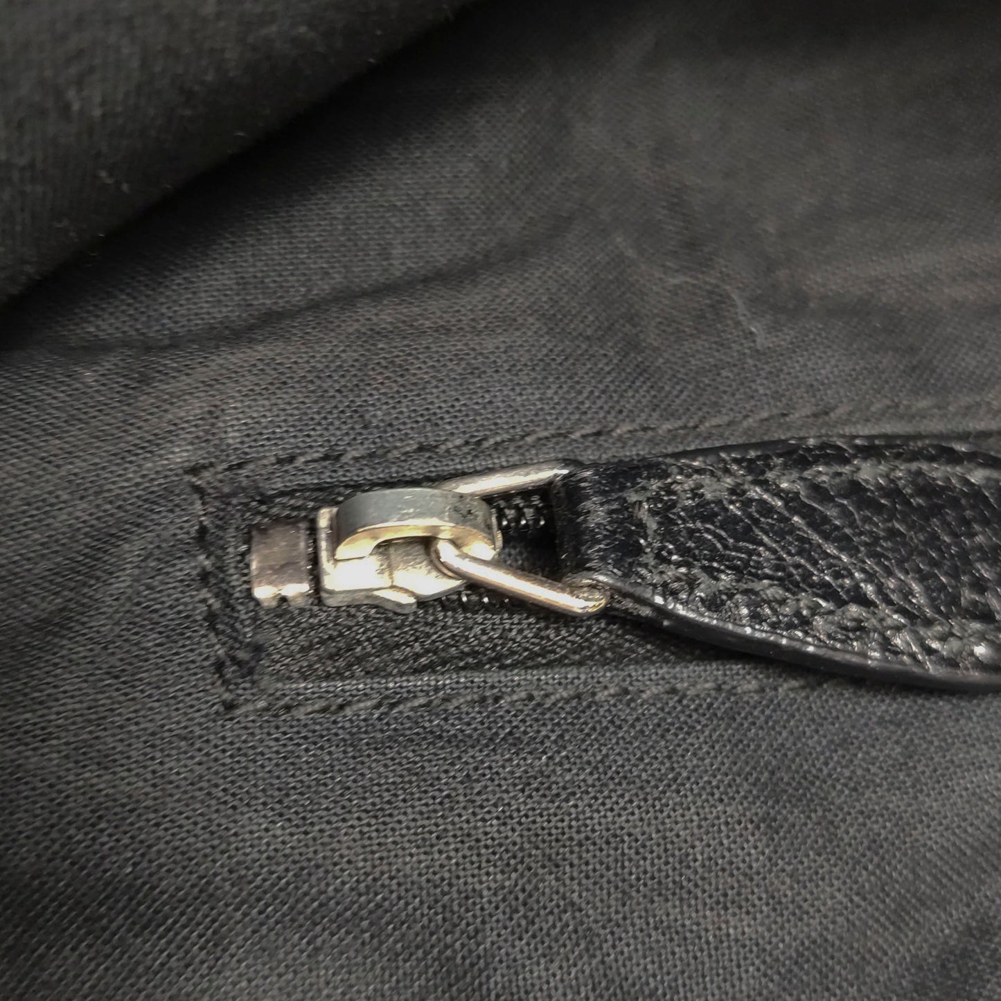 Balenciaga - Cabas - Waxed leather and textile - Black - (Medium)