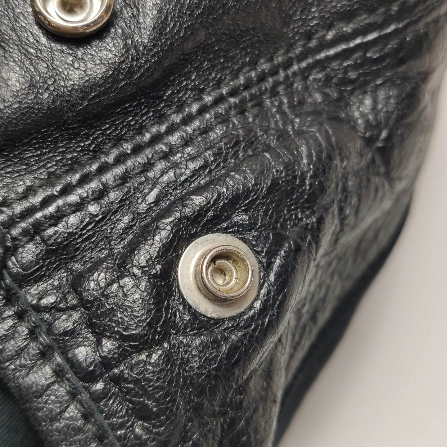 Balenciaga - Cabas - Waxed leather and textile - Black - (Medium)