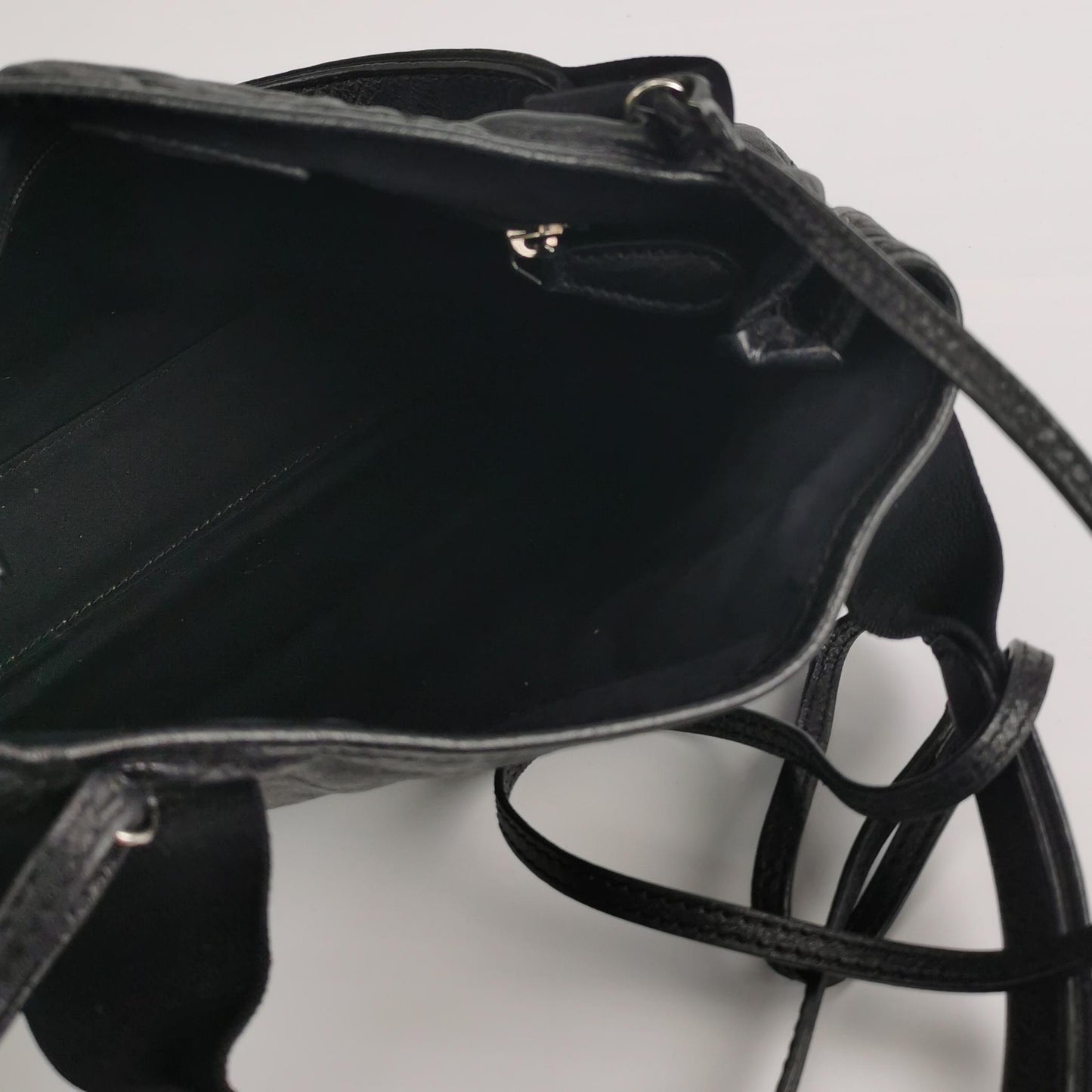 Balenciaga - Cabas - Waxed leather and textile - Black - (Medium)