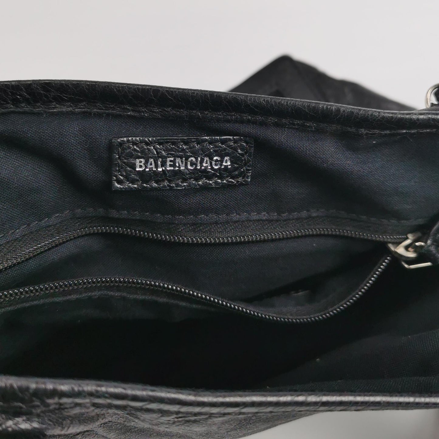 Balenciaga - Cabas - Waxed leather and textile - Black - (Medium)