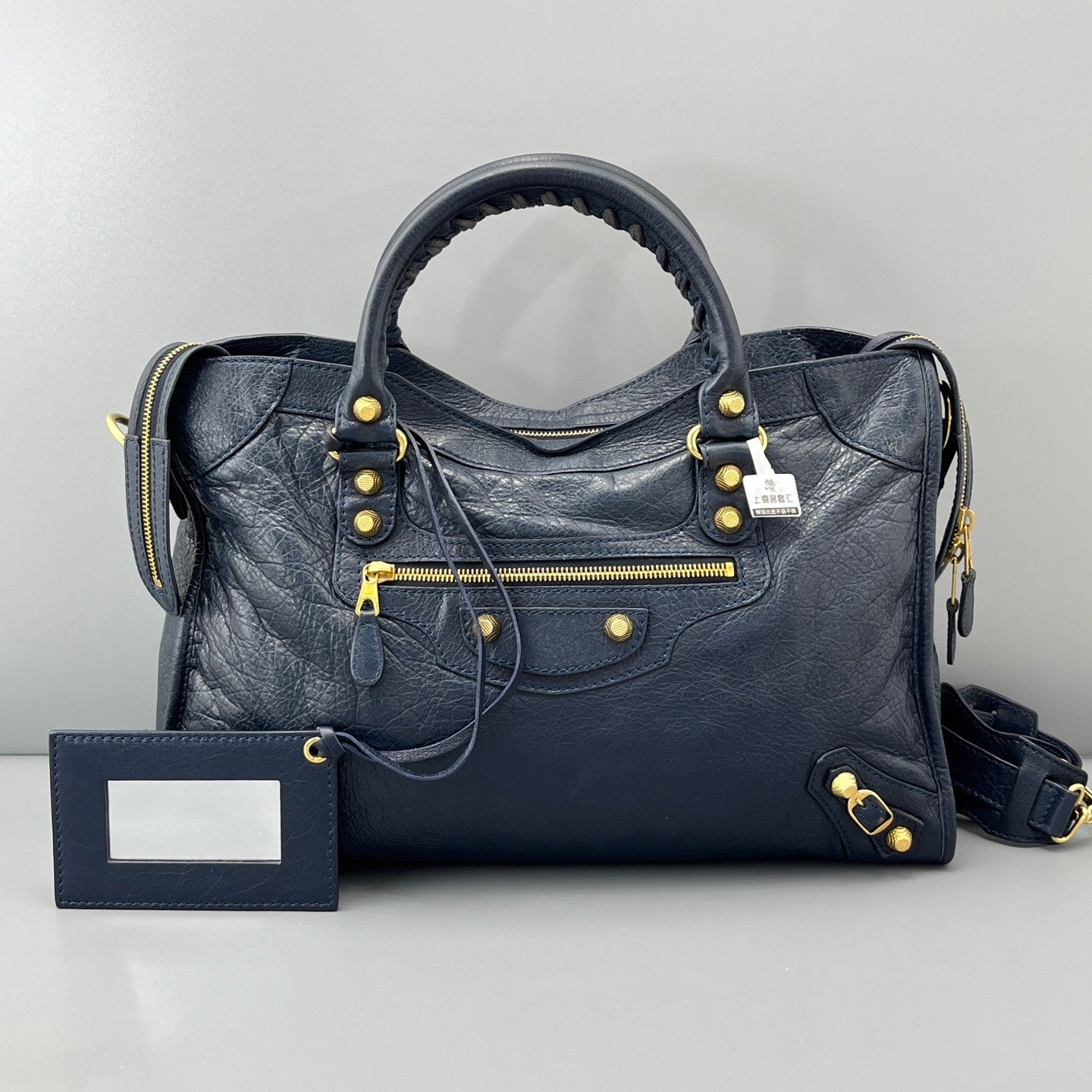 Balenciaga - City bag - Leather - Navy - (large)
