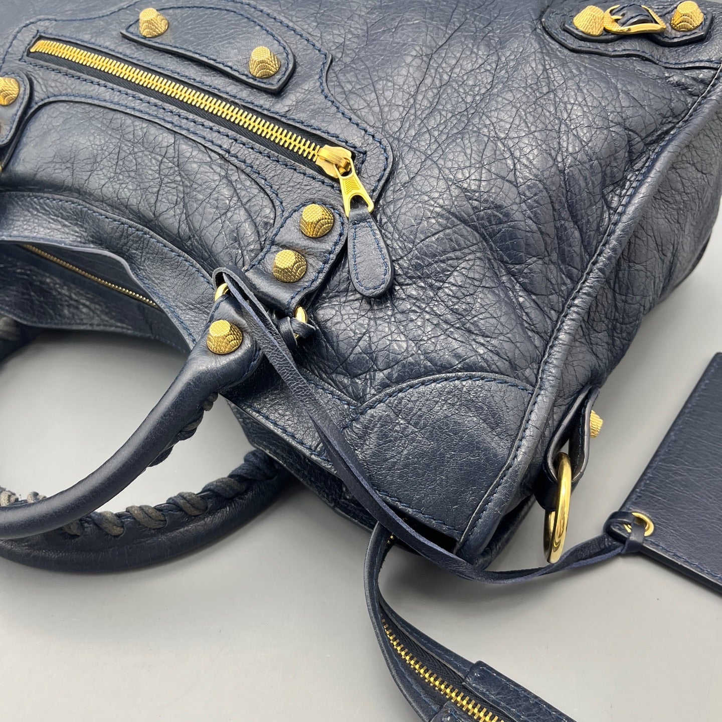 Balenciaga - City bag - Leather - Navy - (large)