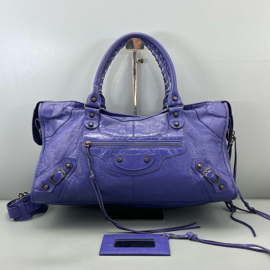 Balenciaga - City Bag - Leather - Purple - (Extra-large)