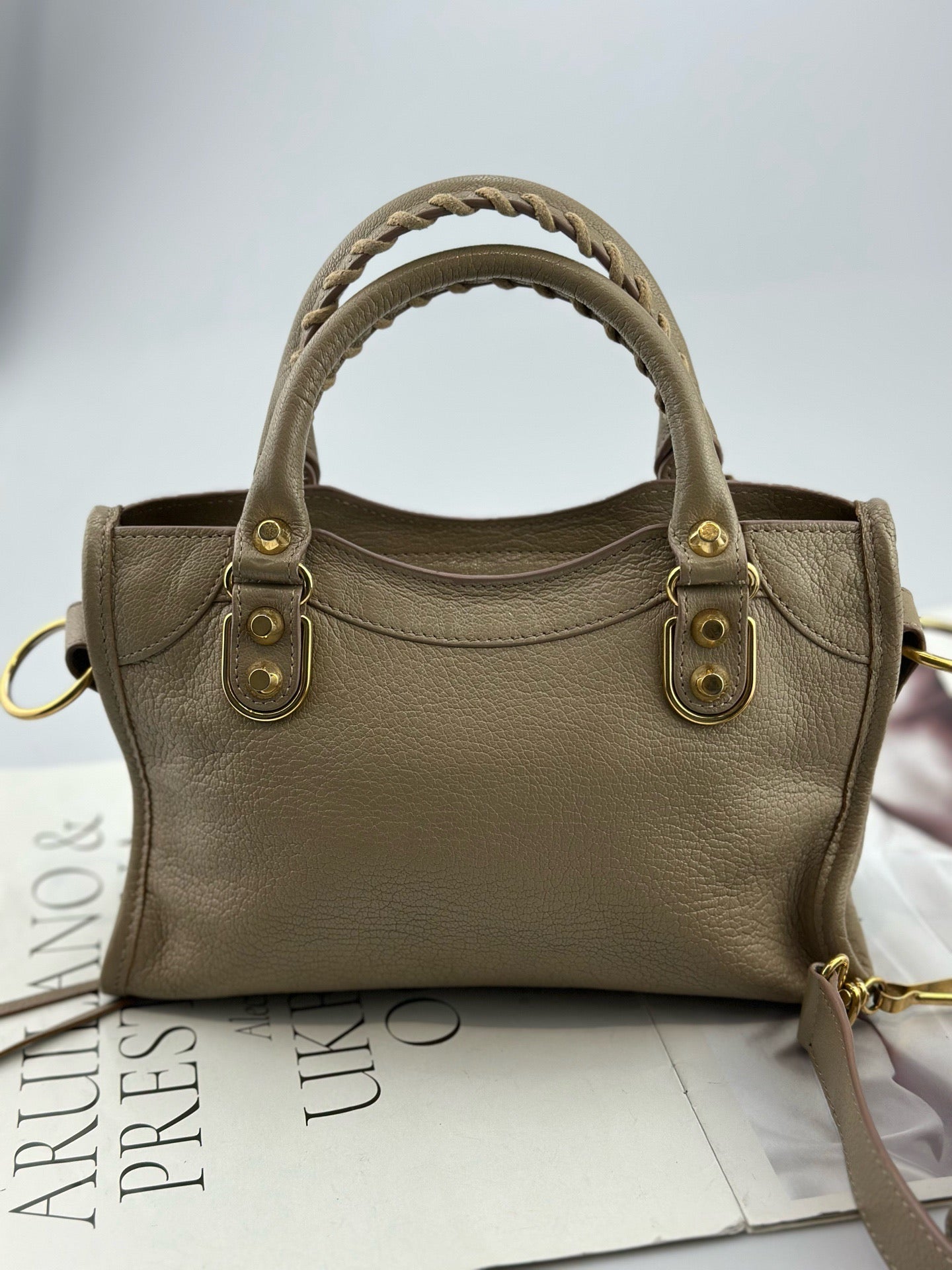 Balenciaga - City Bag Mini - Grained leather - Beige - (mini)