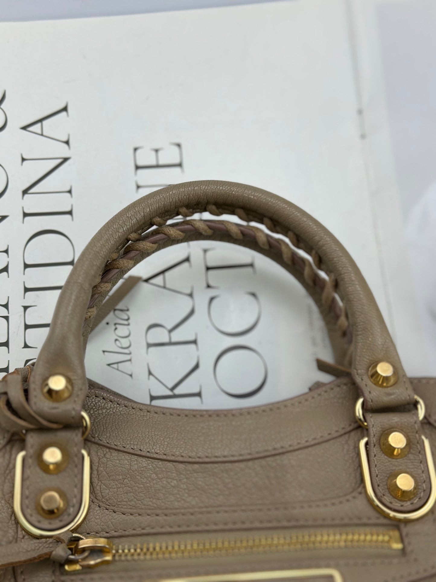 Balenciaga - City Bag Mini - Grained leather - Beige - (mini)