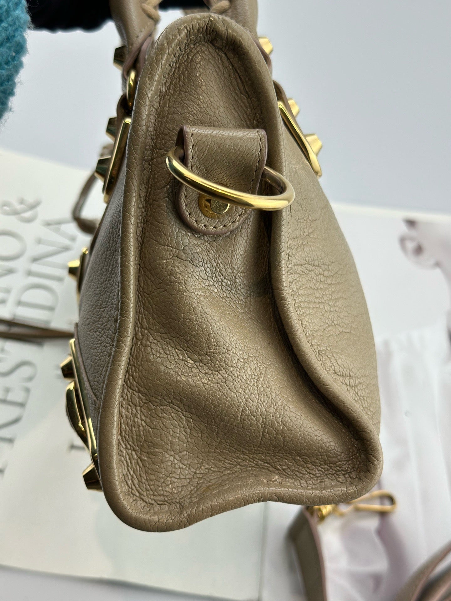 Balenciaga - City Bag Mini - Grained leather - Beige - (mini)