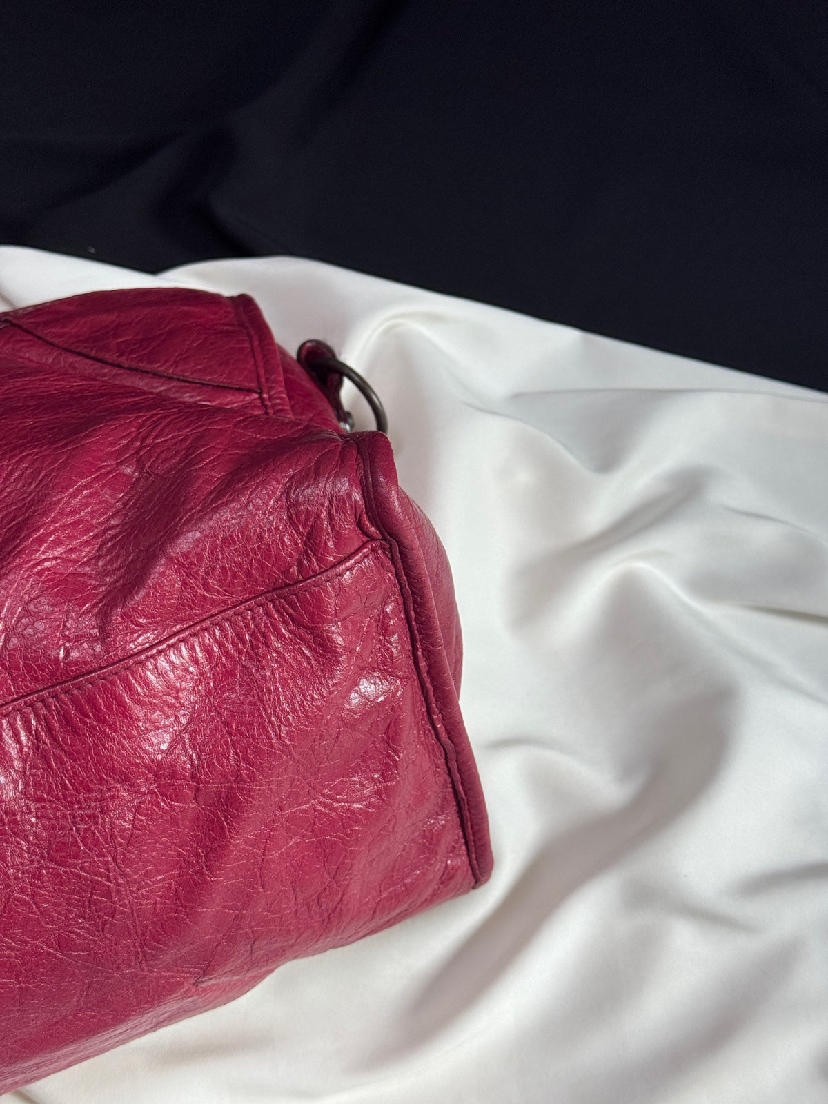 Balenciaga - City Large - Leather - Burgundy - (large)