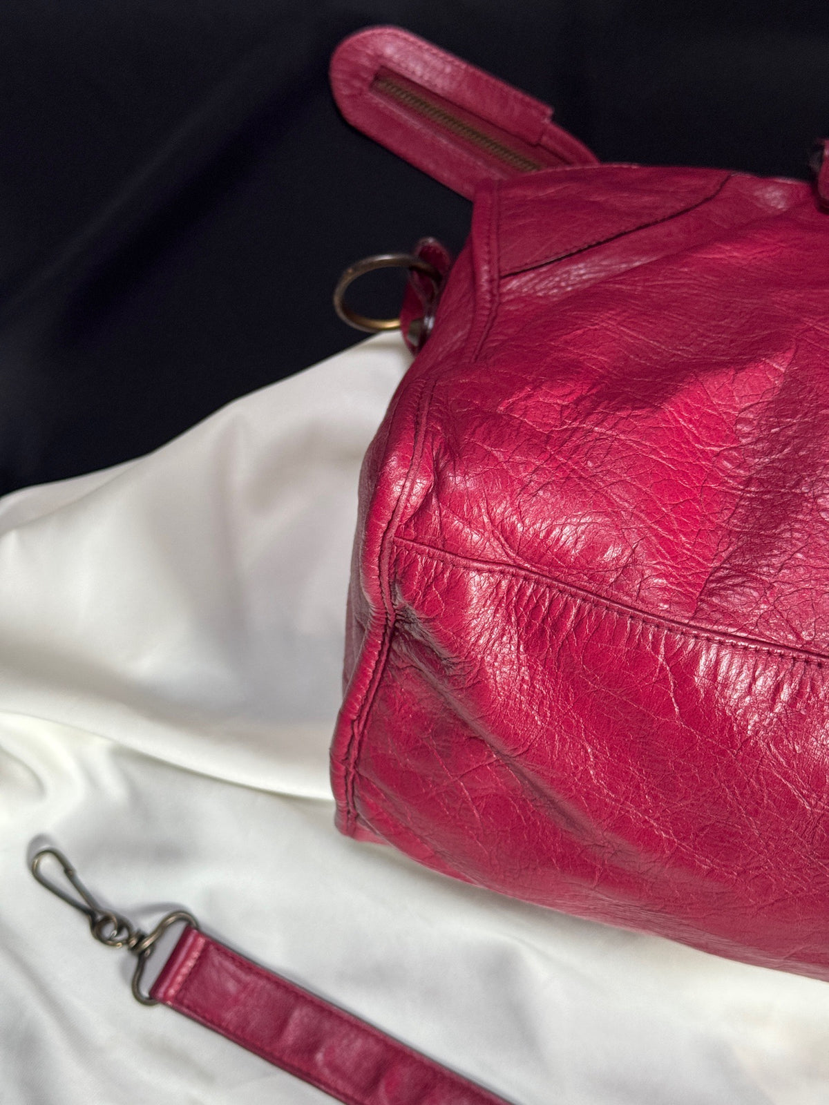 Balenciaga - City Large - Leather - Burgundy - (large)