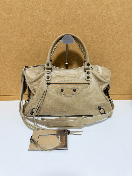 Balenciaga - City - Leather - Beige - (medium)