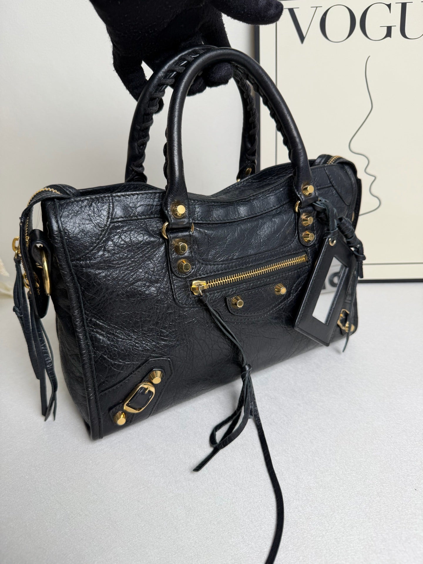 Balenciaga - City - Leather - Black - (medium)