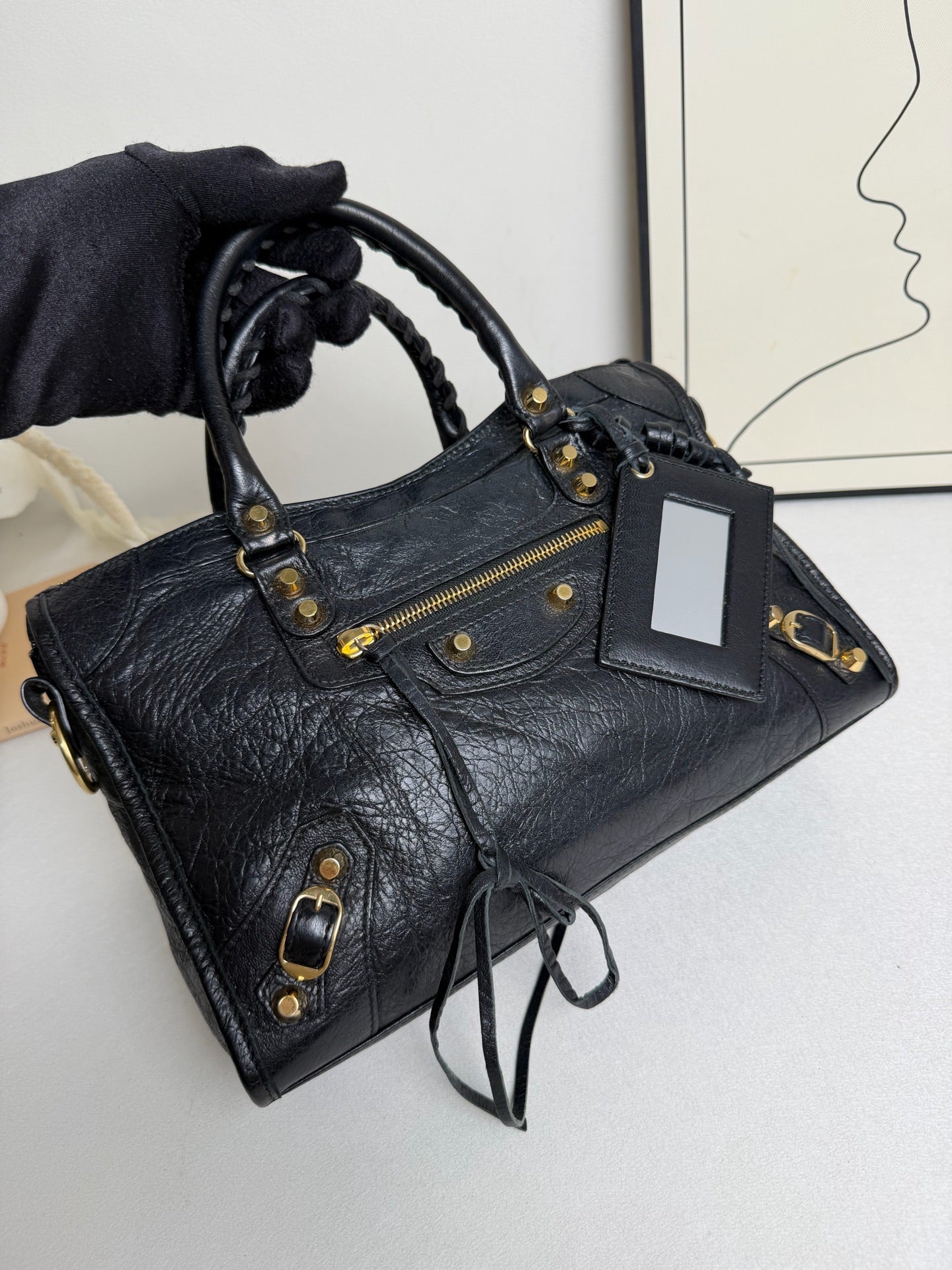 Balenciaga - City - Leather - Black - (medium)