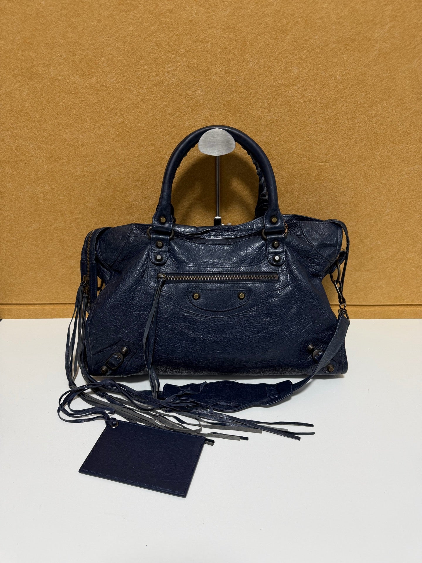 Balenciaga - City - Leather - Blue - (medium)