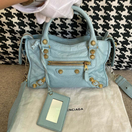 Balenciaga - City - Leather - Blue - (mini)