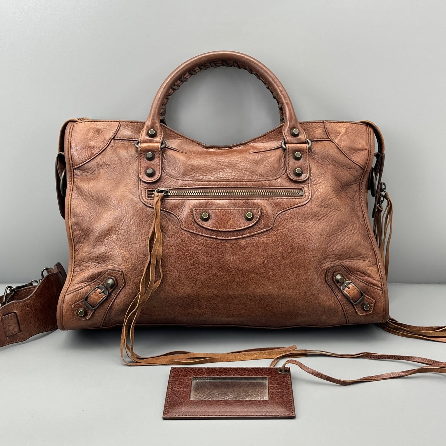 Balenciaga - City - Leather - Brown - (large)