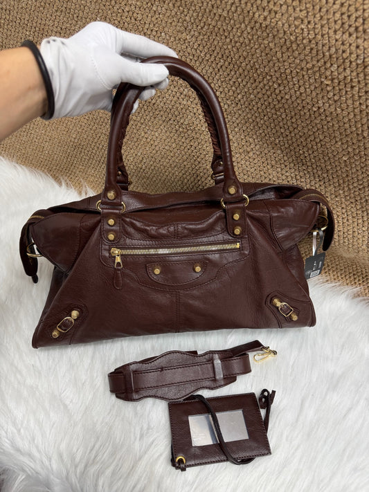 Balenciaga - City - Leather - Brown - (Large)