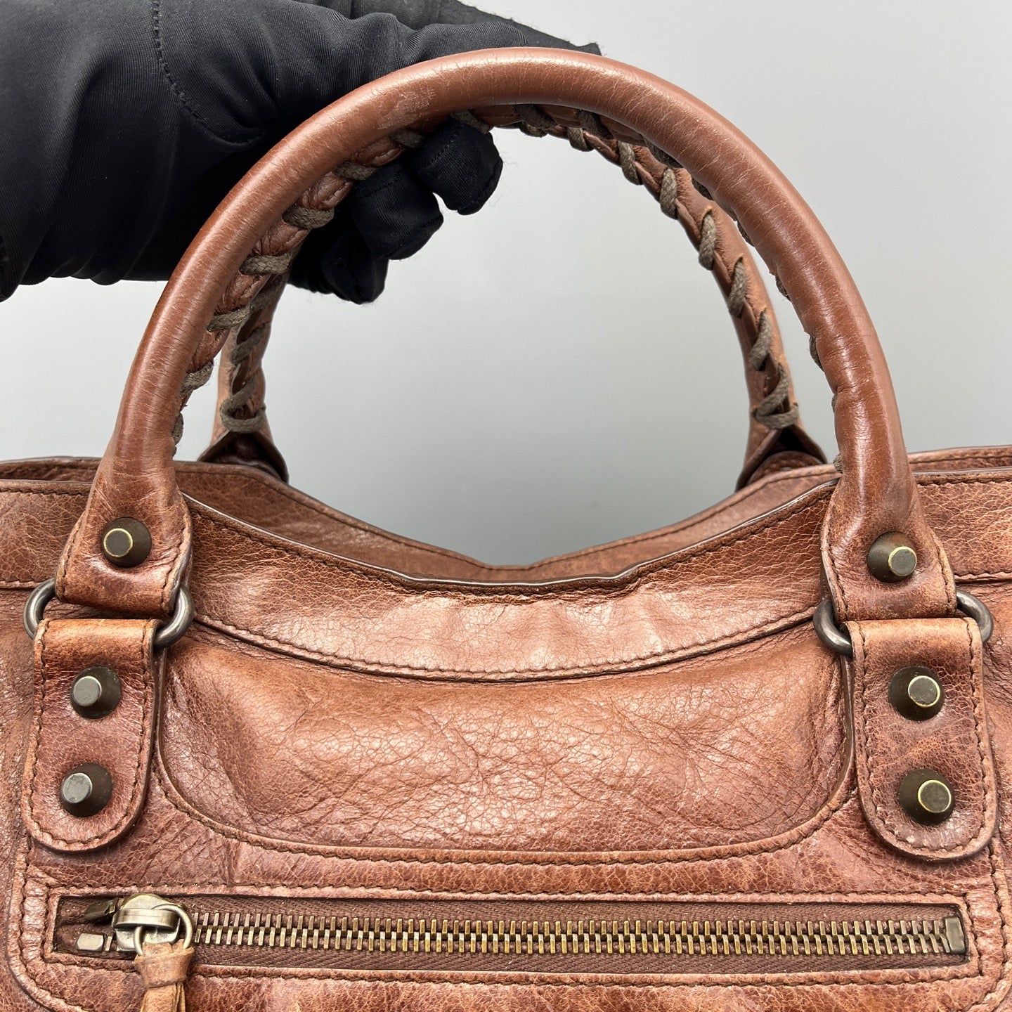 Balenciaga - City - Leather - Brown - (large)