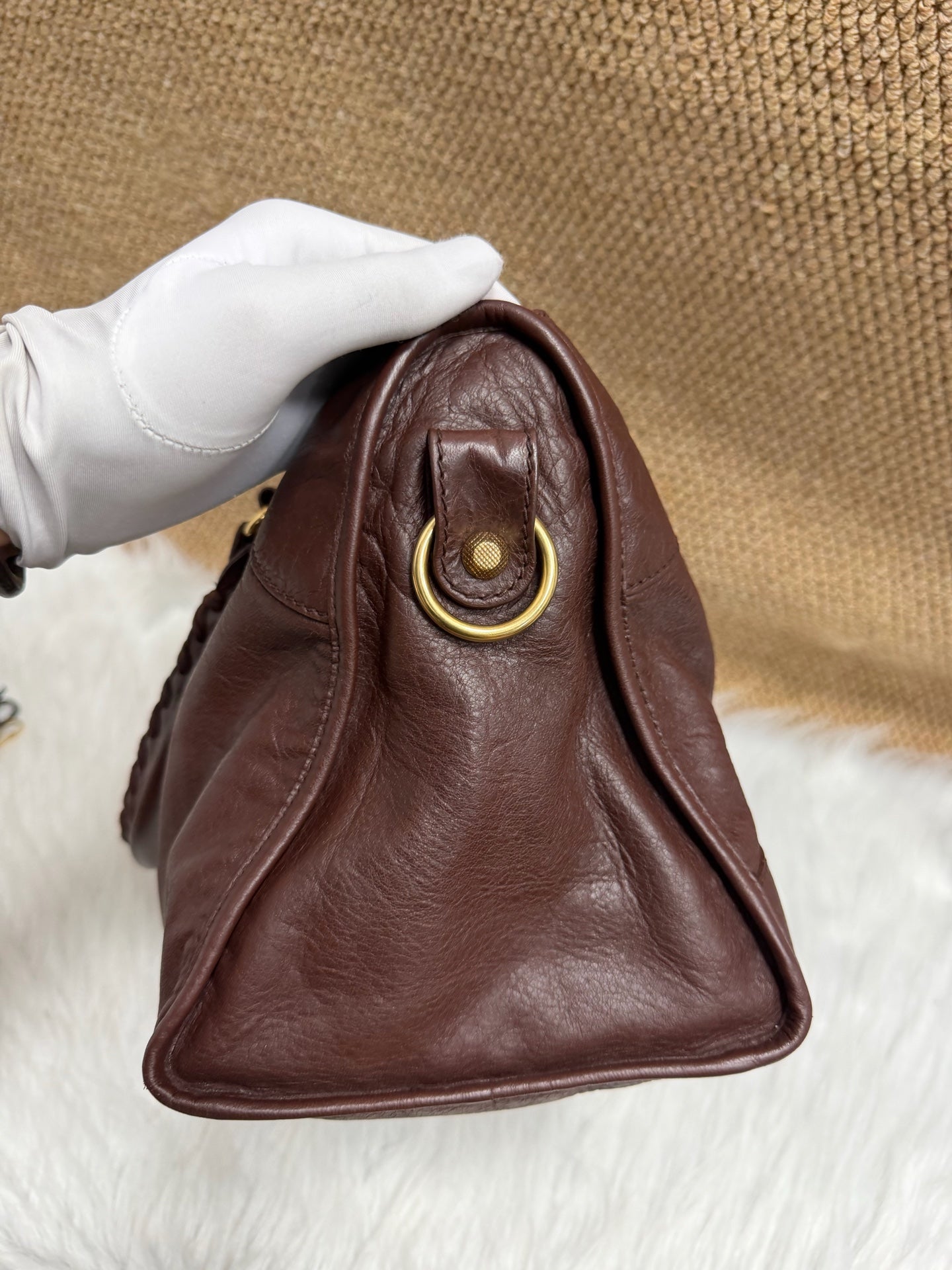 Balenciaga - City - Leather - Brown - (Large)