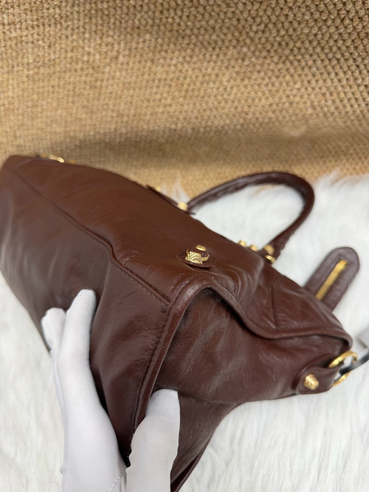 Balenciaga - City - Leather - Brown - (Large)