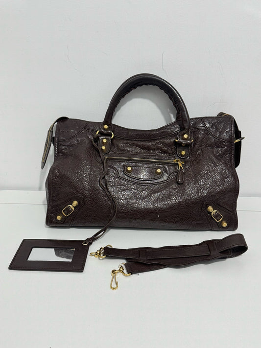 Balenciaga - City - Leather - Brown - (medium)