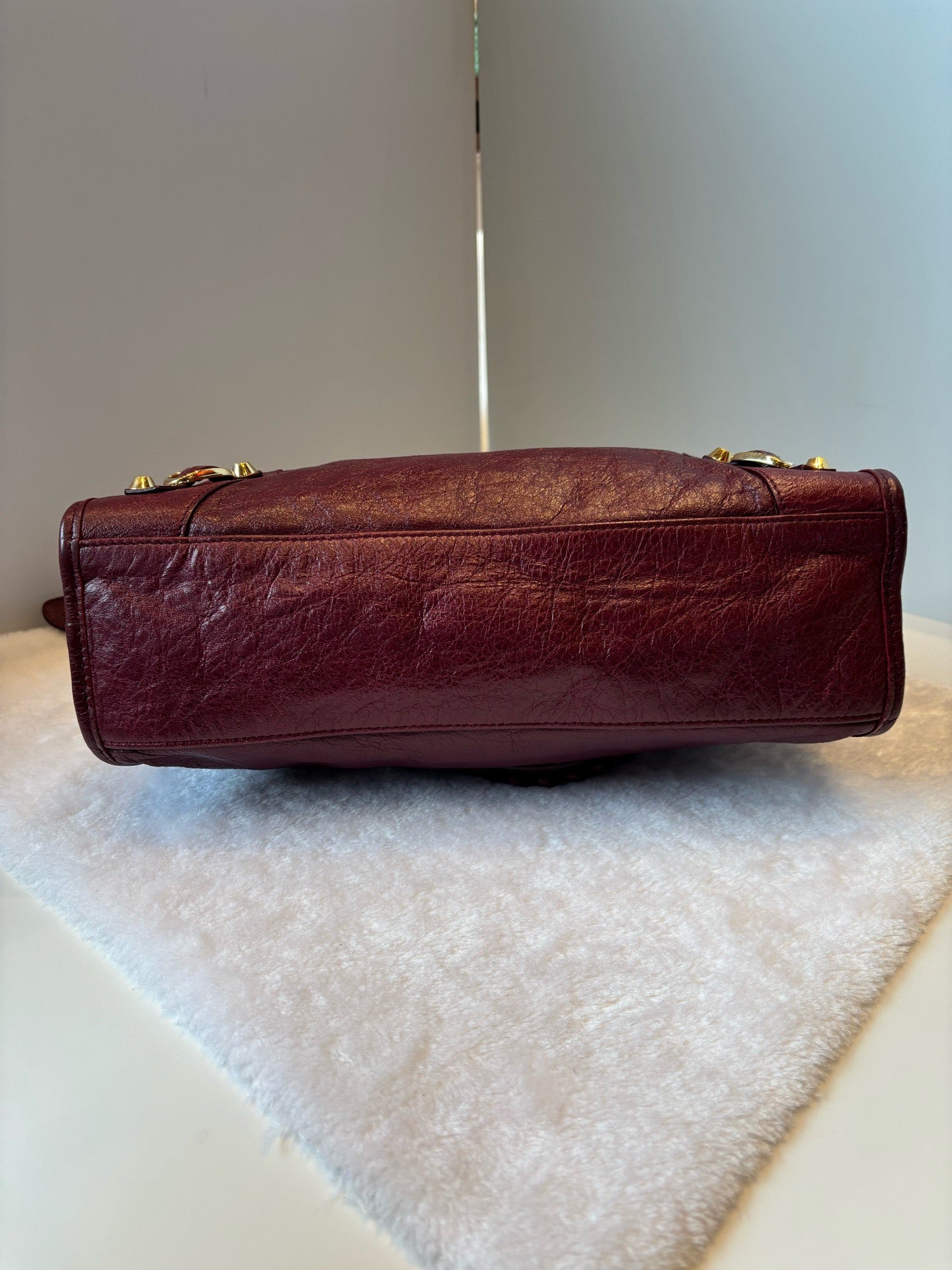 Balenciaga - City - Leather - Burgundy - (medium)