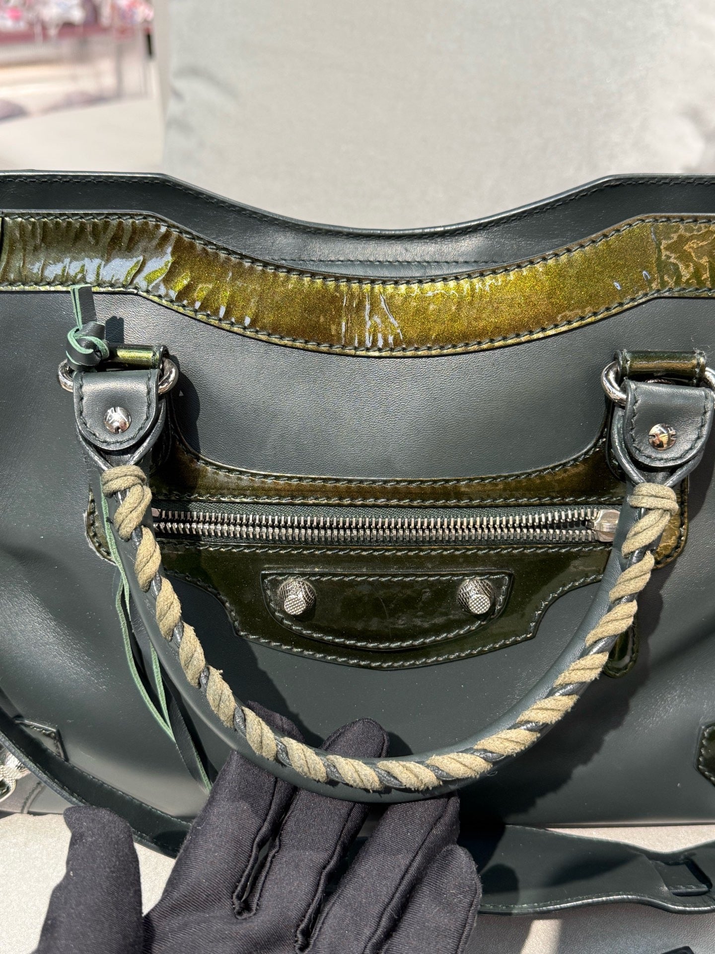Balenciaga - City - Leather - Green - (medium)