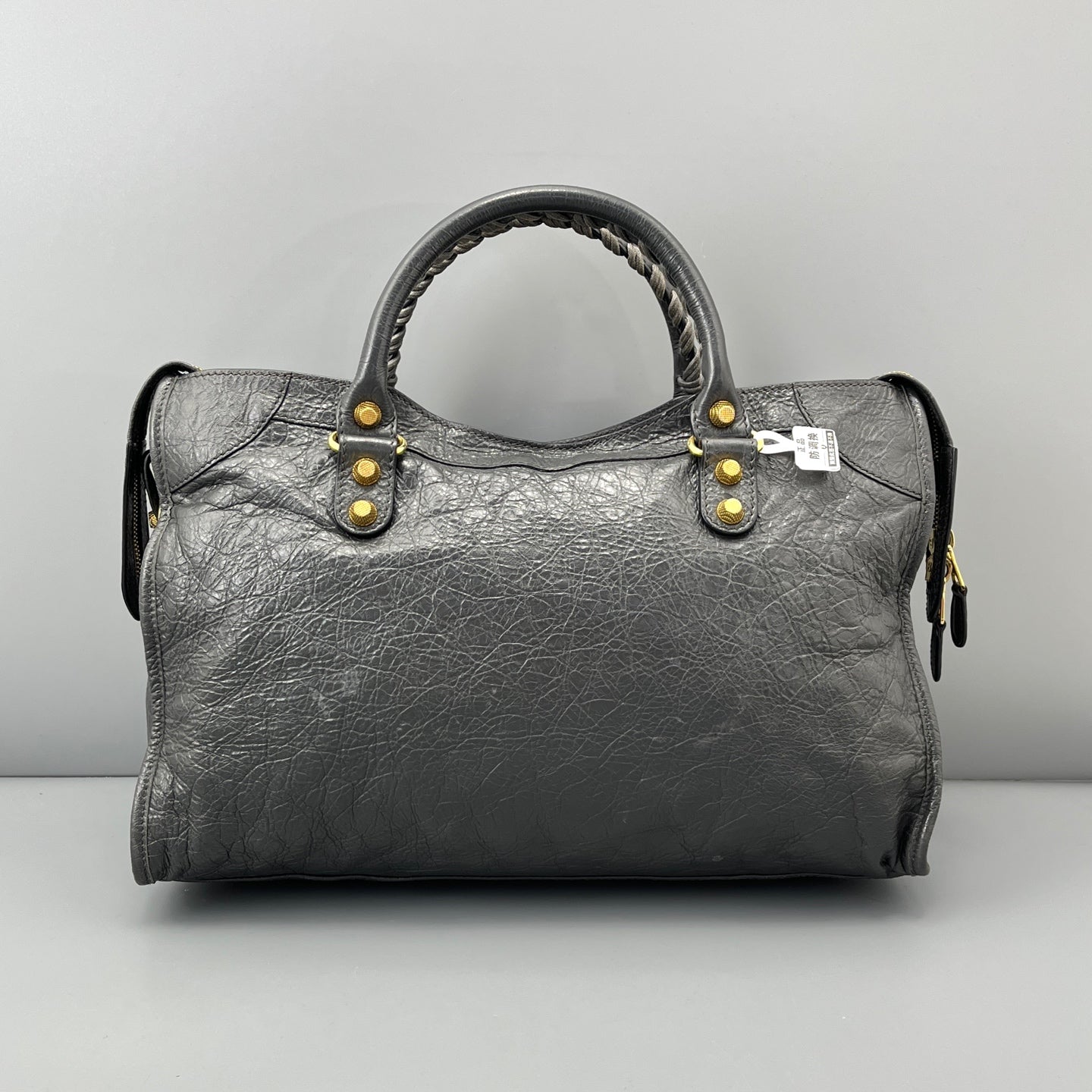 Balenciaga - City - Leather - Grey - (large)