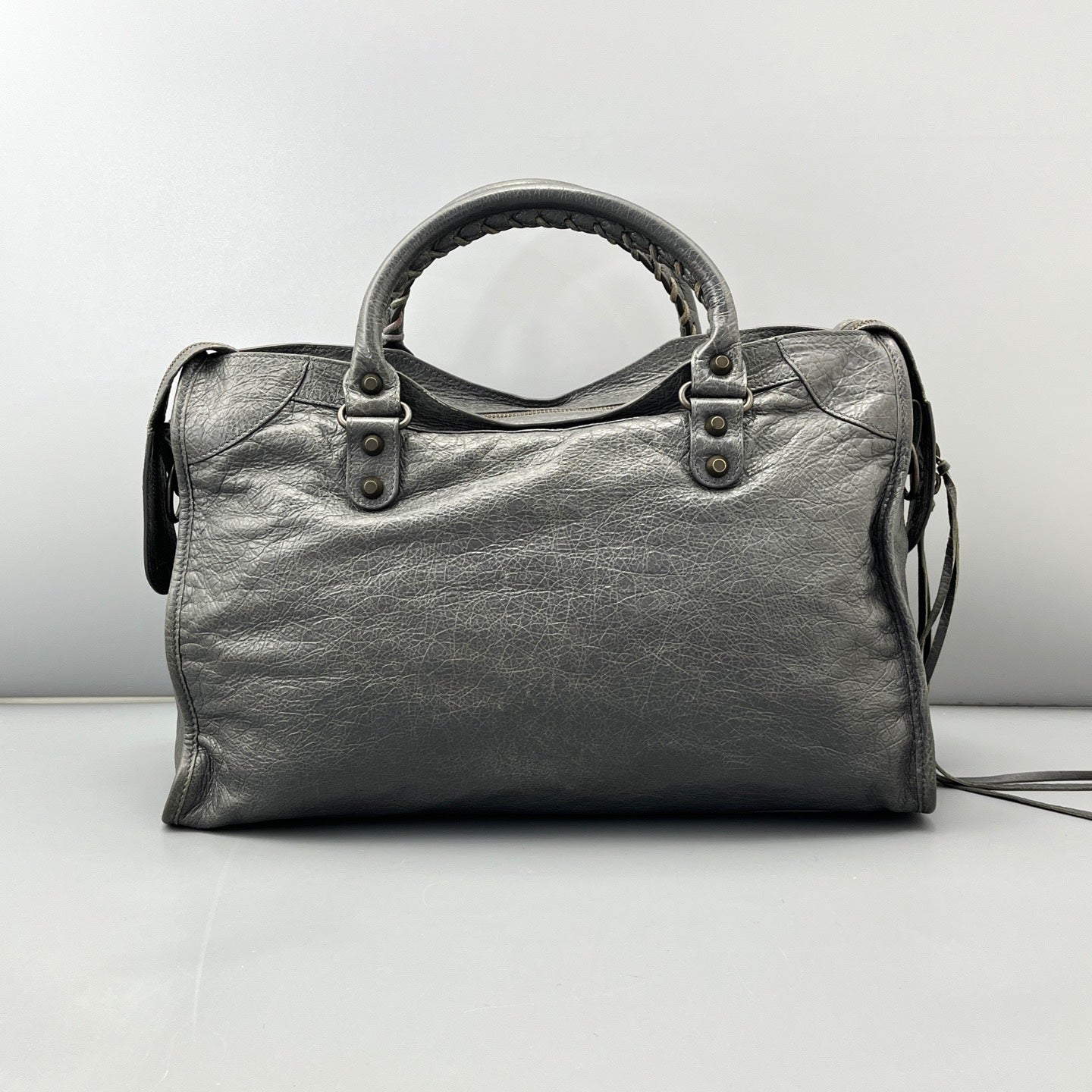 Balenciaga - City - Leather - Grey - (Large)
