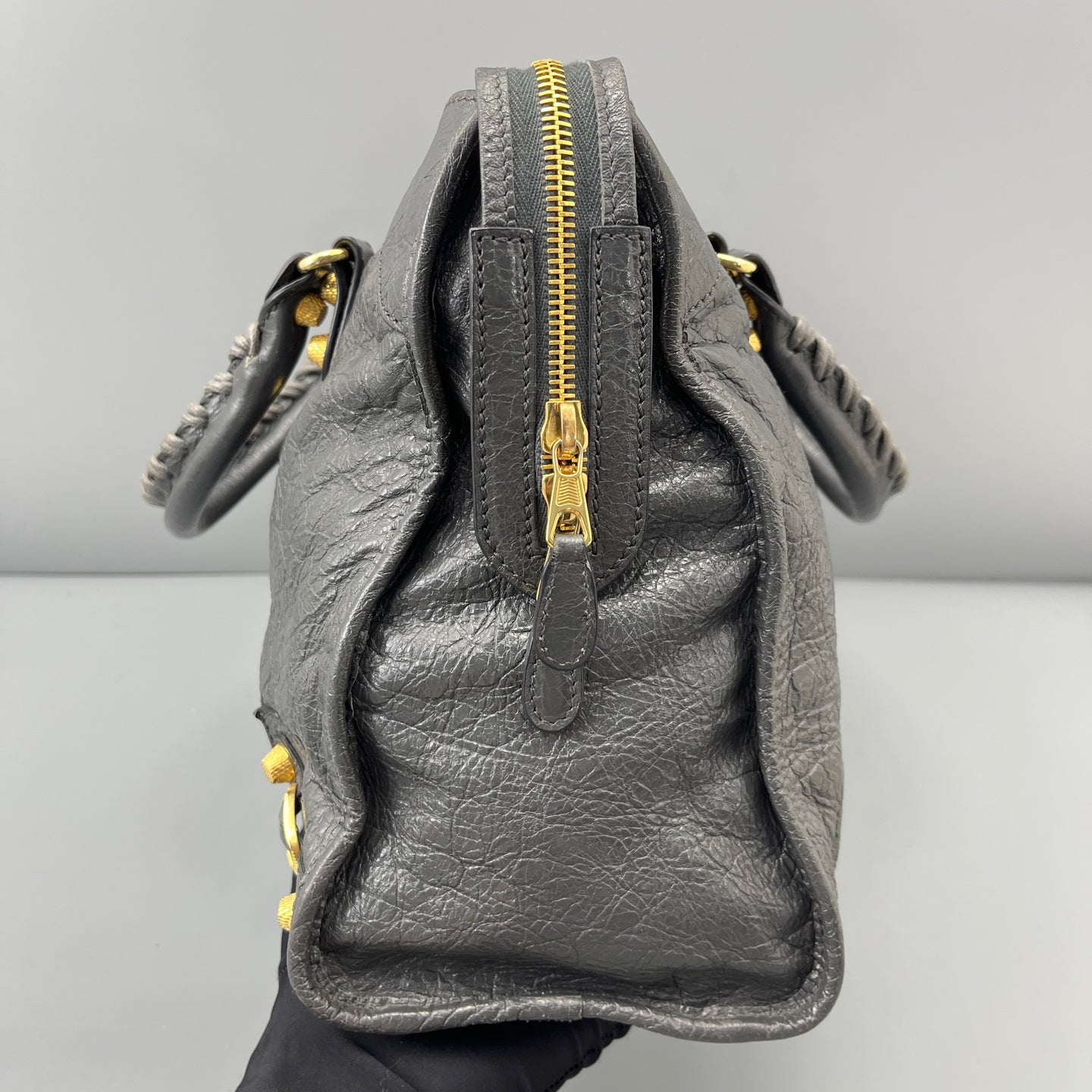 Balenciaga - City - Leather - Grey - (large)