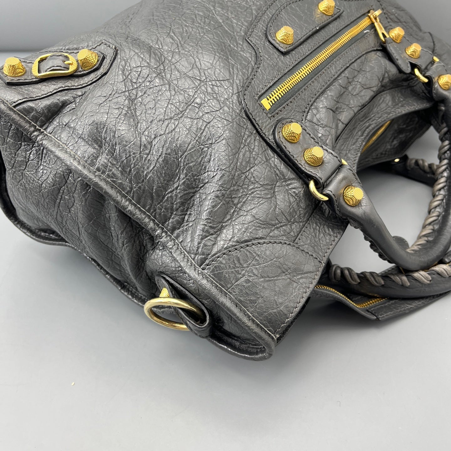 Balenciaga - City - Leather - Grey - (large)