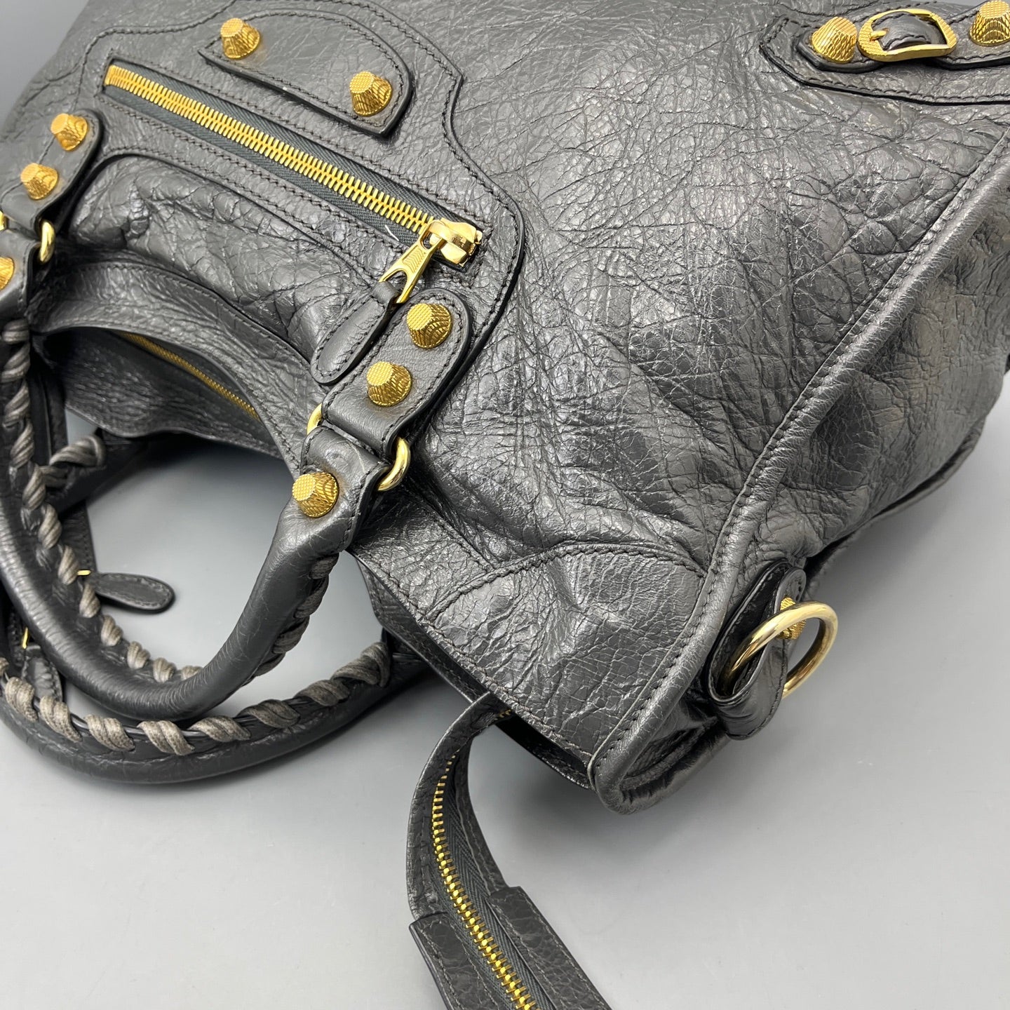 Balenciaga - City - Leather - Grey - (large)