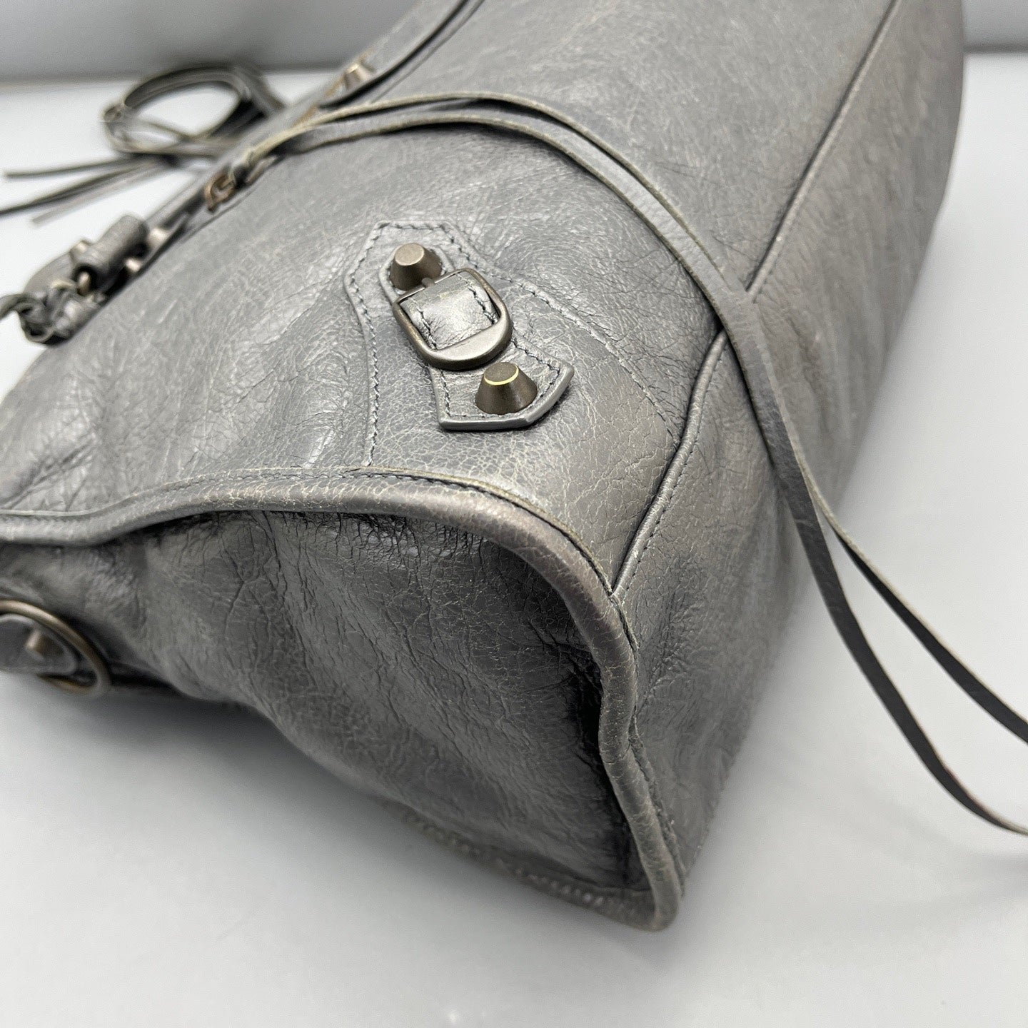Balenciaga - City - Leather - Grey - (Large)