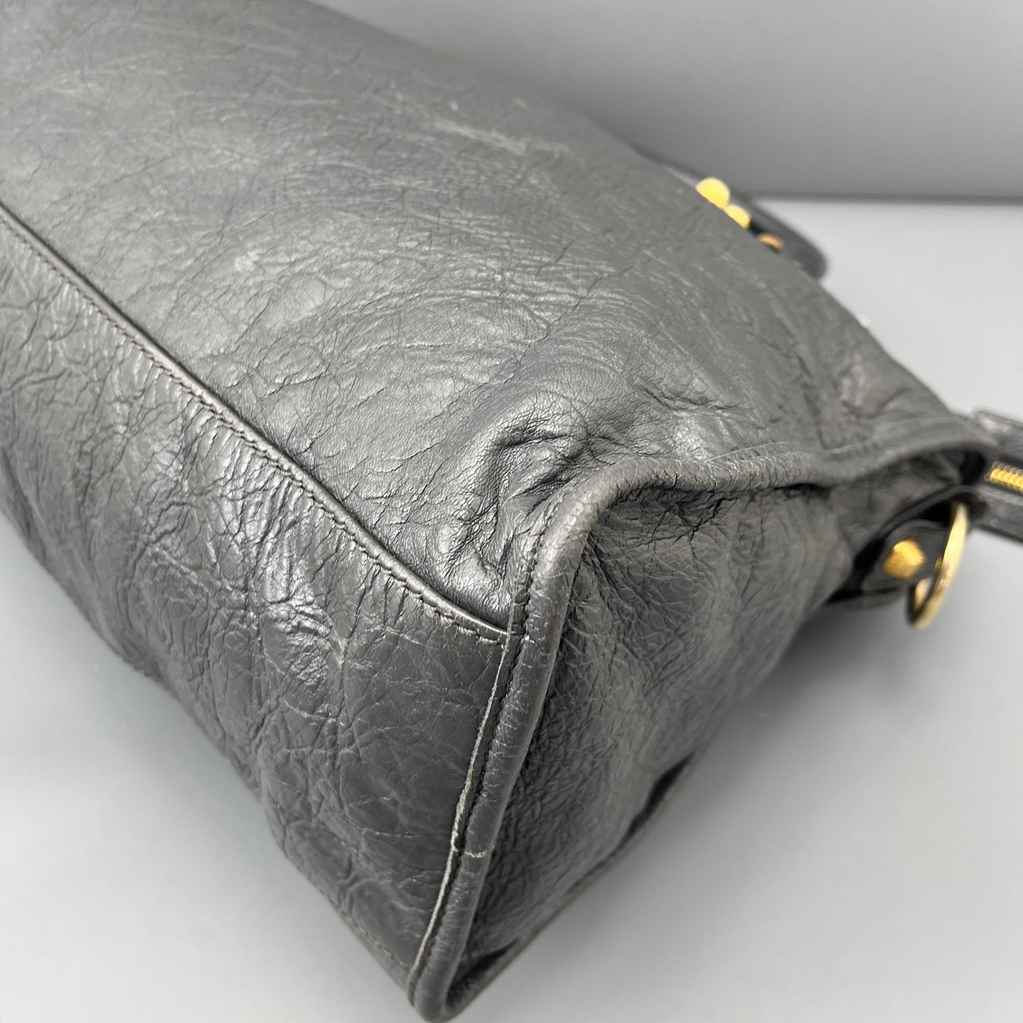 Balenciaga - City - Leather - Grey - (large)