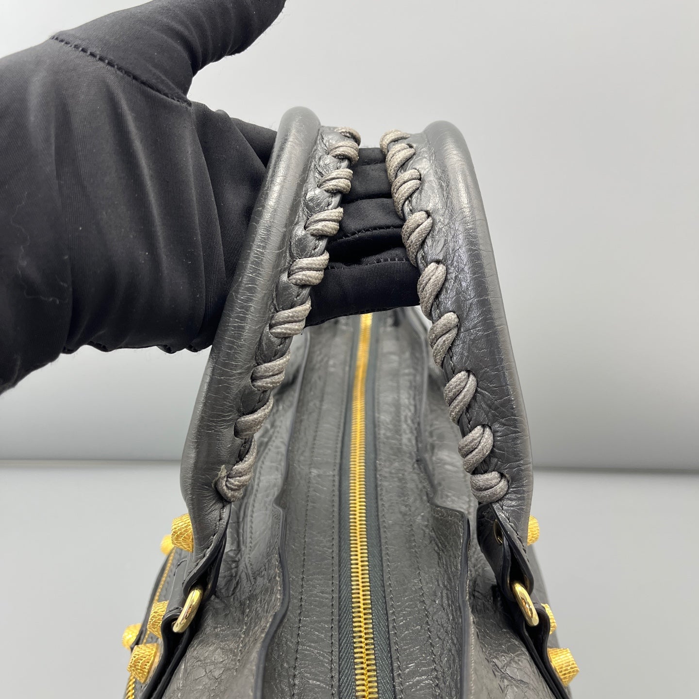 Balenciaga - City - Leather - Grey - (large)