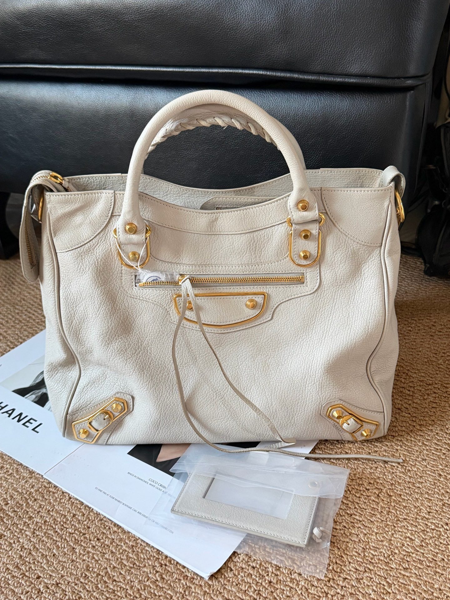 Balenciaga - City - Leather - Grey - (medium)