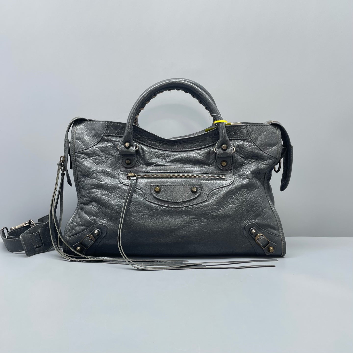 Balenciaga - City - Leather - Grey - (medium)