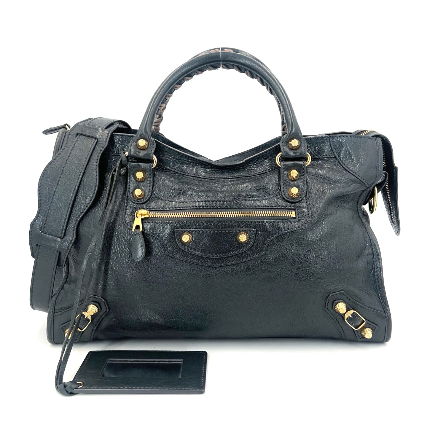 Balenciaga - City - Leather - Grey - (medium)