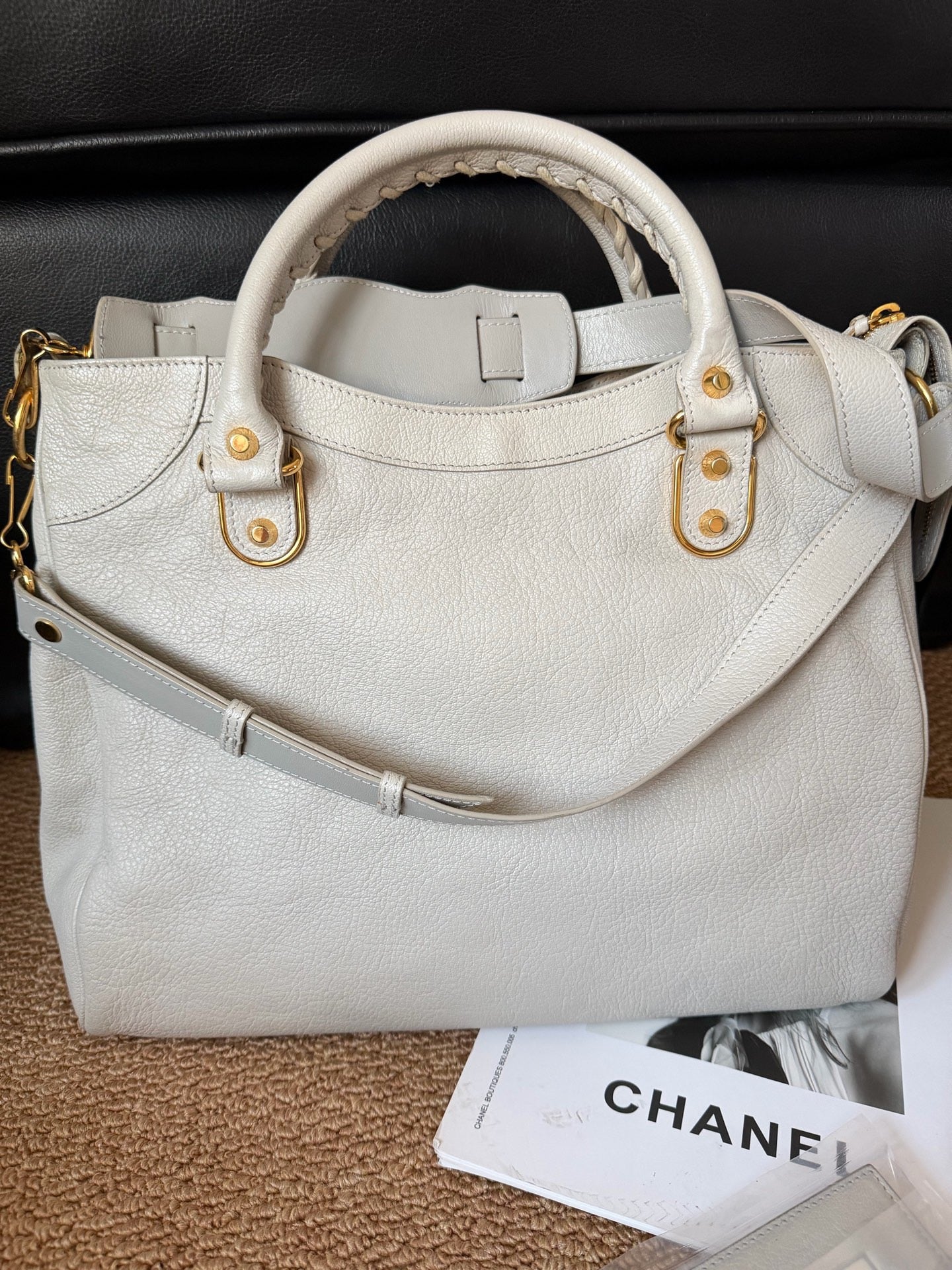 Balenciaga - City - Leather - Grey - (medium)
