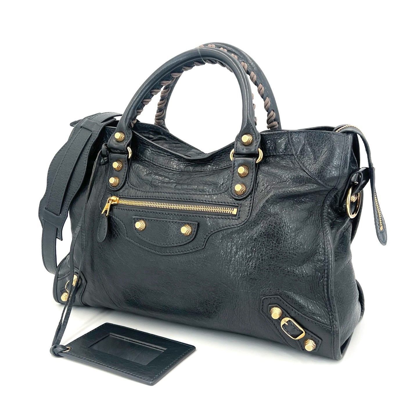 Balenciaga - City - Leather - Grey - (medium)