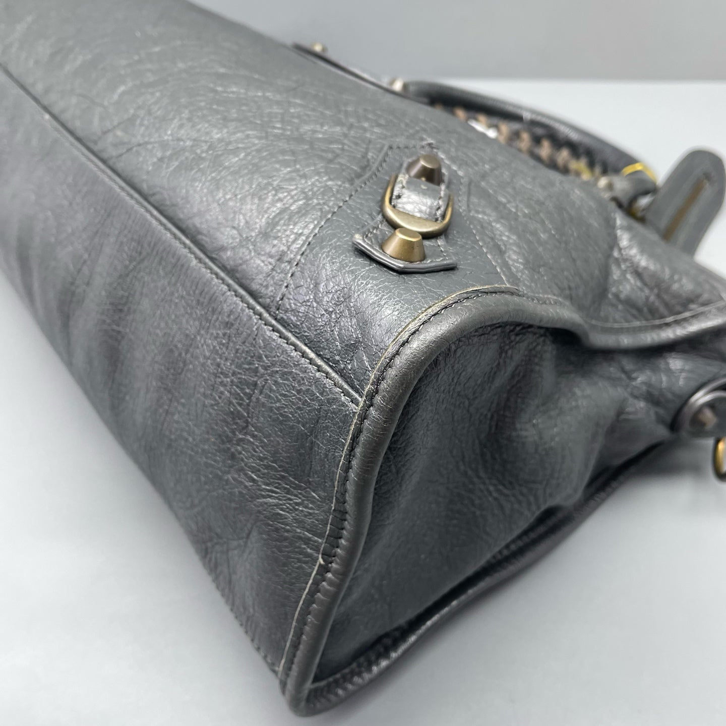 Balenciaga - City - Leather - Grey - (medium)