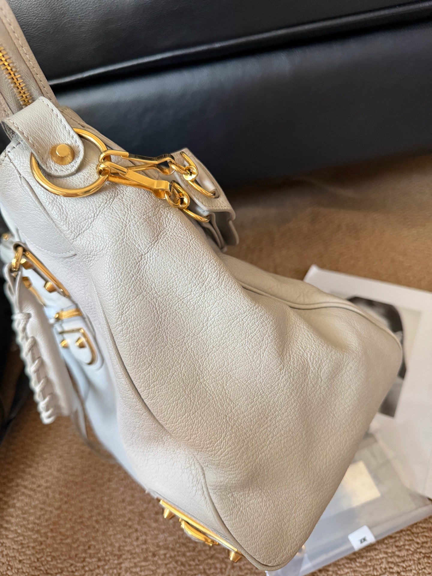 Balenciaga - City - Leather - Grey - (medium)