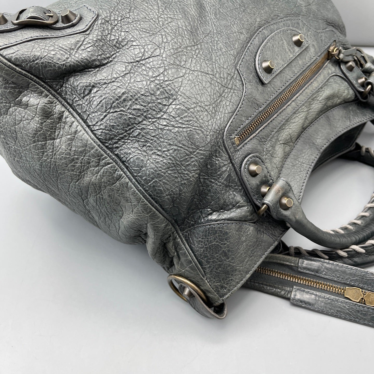 Balenciaga - City - Leather - Grey - (Medium)
