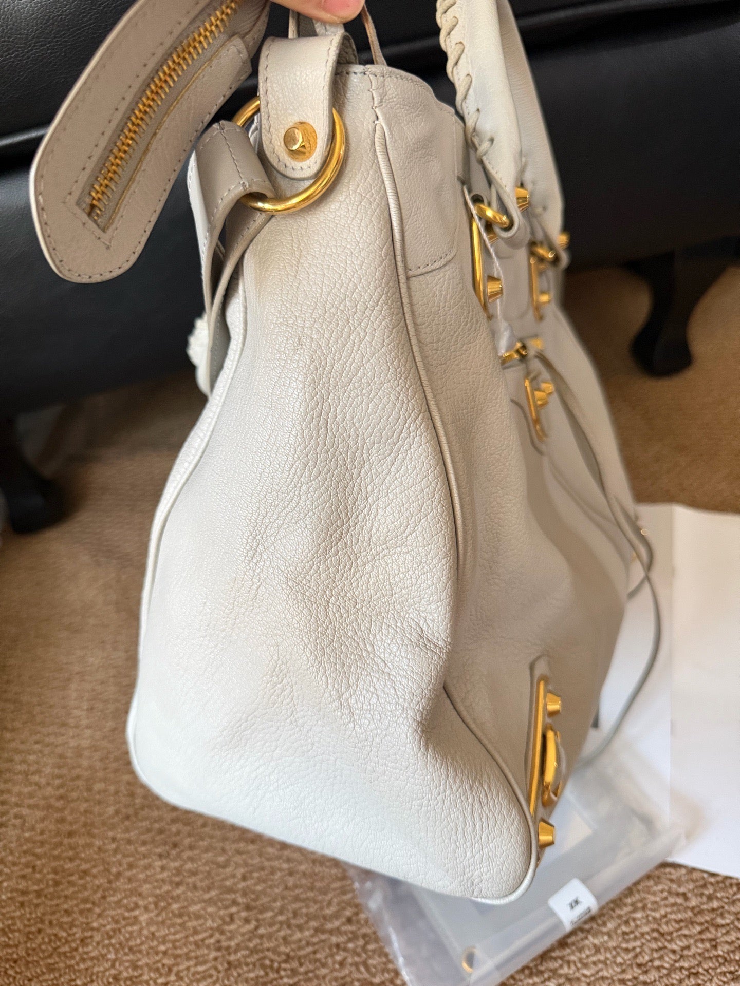 Balenciaga - City - Leather - Grey - (medium)