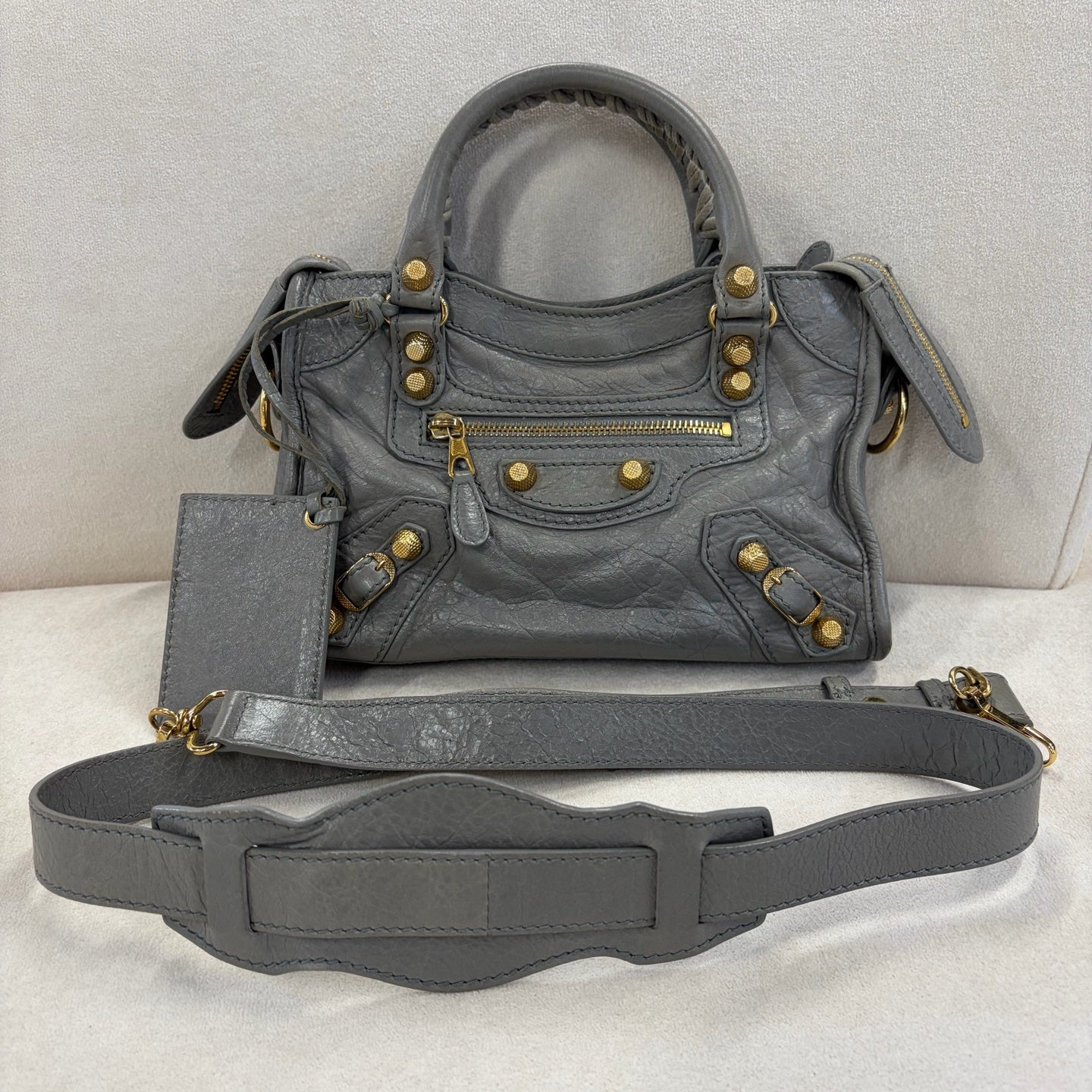Balenciaga - City - Leather - Grey - (mini)